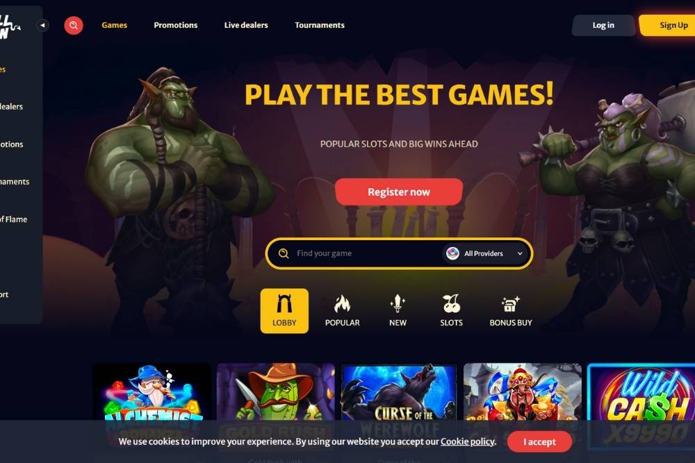 Game Providers at HellSpin Casino